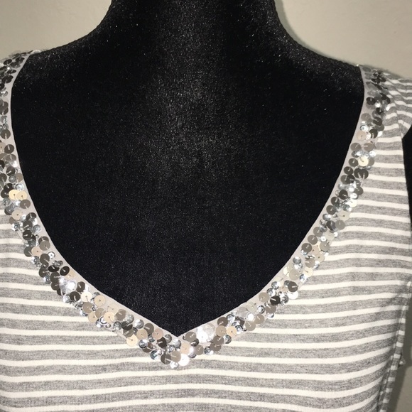 New WHBM Grey Striped Size L - Picture 6 of 8